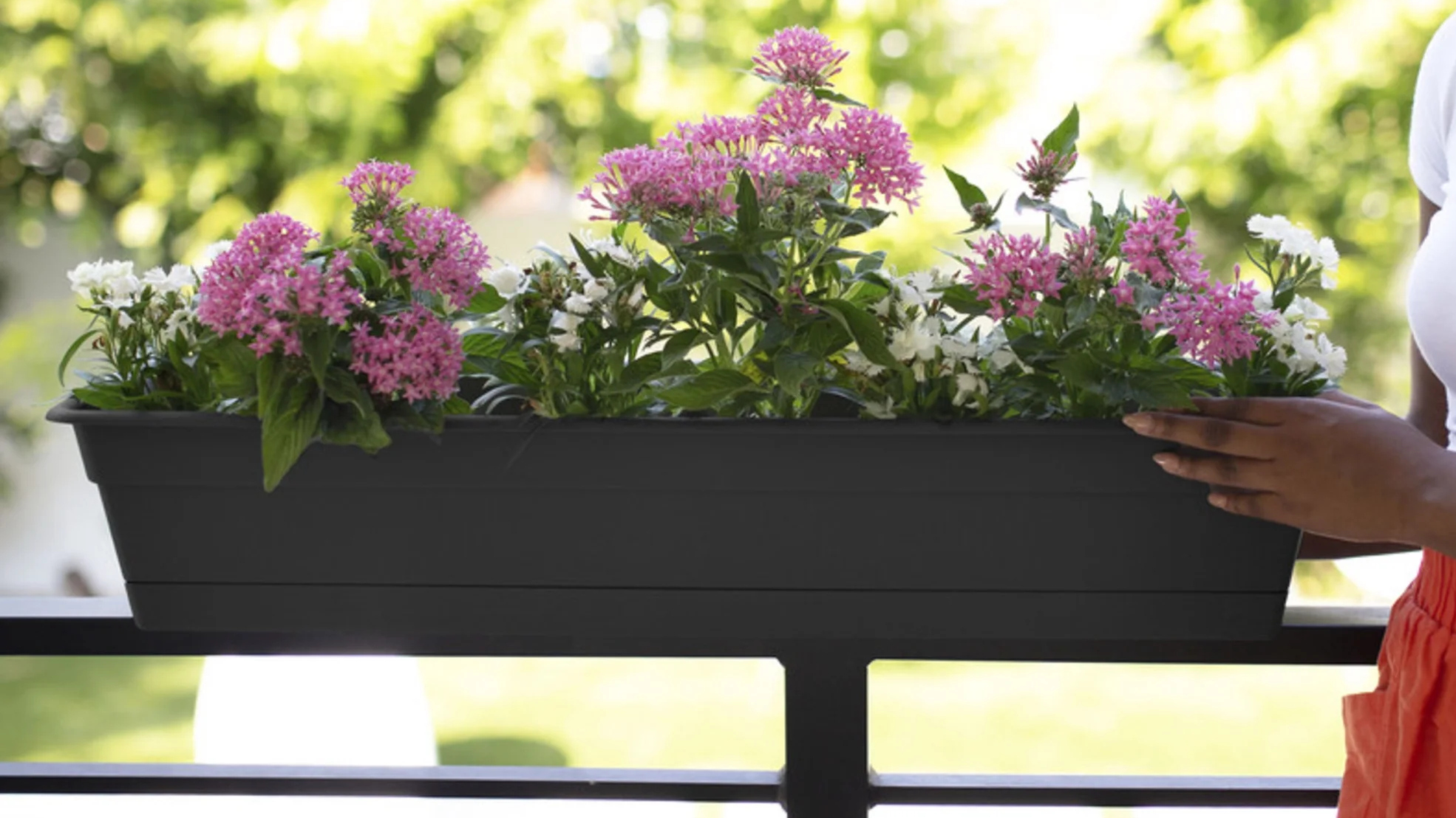 Walmart window box planter outdoors