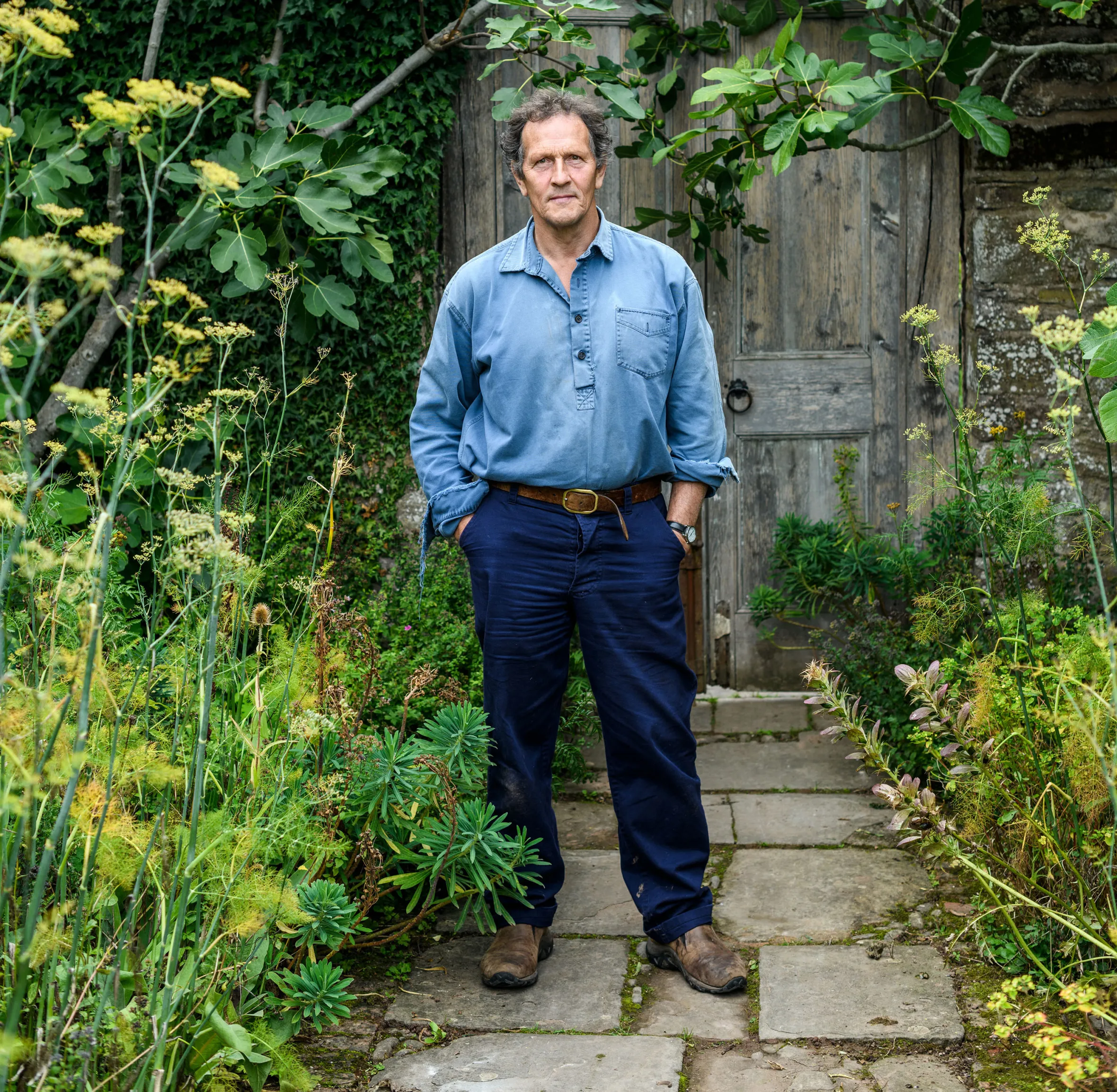 Monty Don standing in his garden at Longmeadow.
