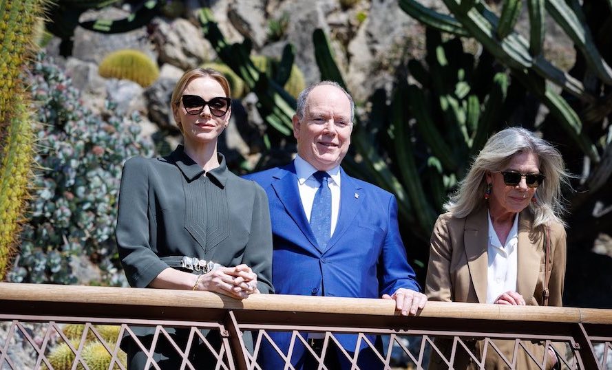 Prince Albert II, Princess Charlene and Princess Caroline reopen Monaco’s Exotic Garden after six years jardin exotique