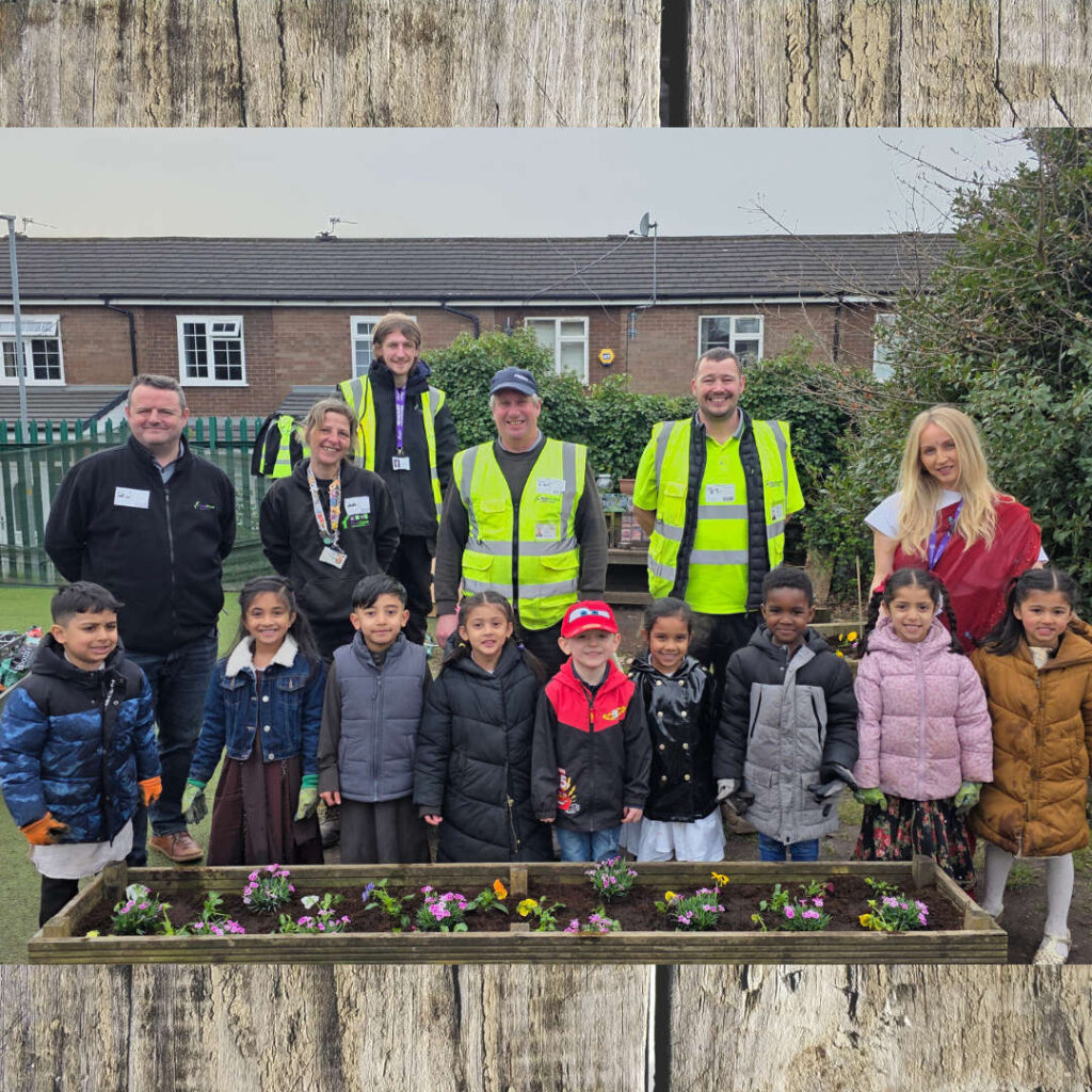 Housing association visits local primary school to teach pupils about 'no dig gardening' - Not Really Here Group