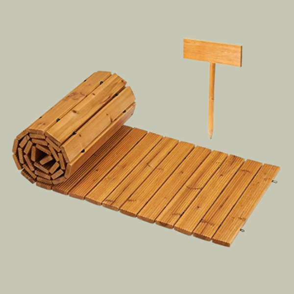 Spurgehom, Spurgehom 8ft Wooden Garden Pathway Straight