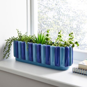 Elements Bubble Stripe Windowsill Plant Pot