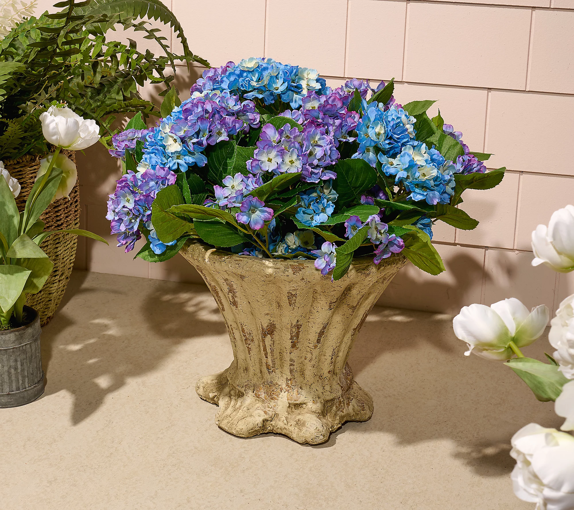 Indoor/outdoor Hydrangea Urn Filler by Valerie