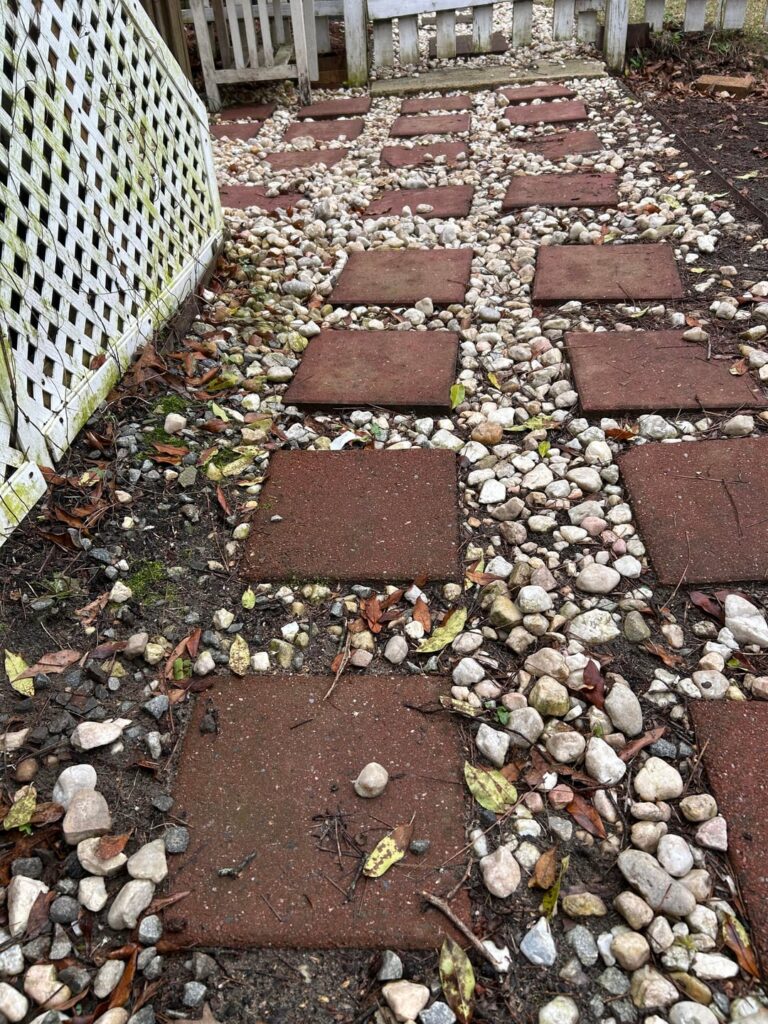 Loose stone path woes