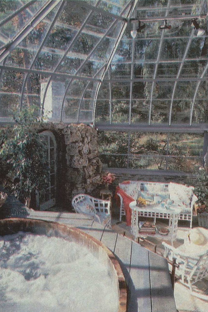 susan zises green greenhouse hot tub in new york