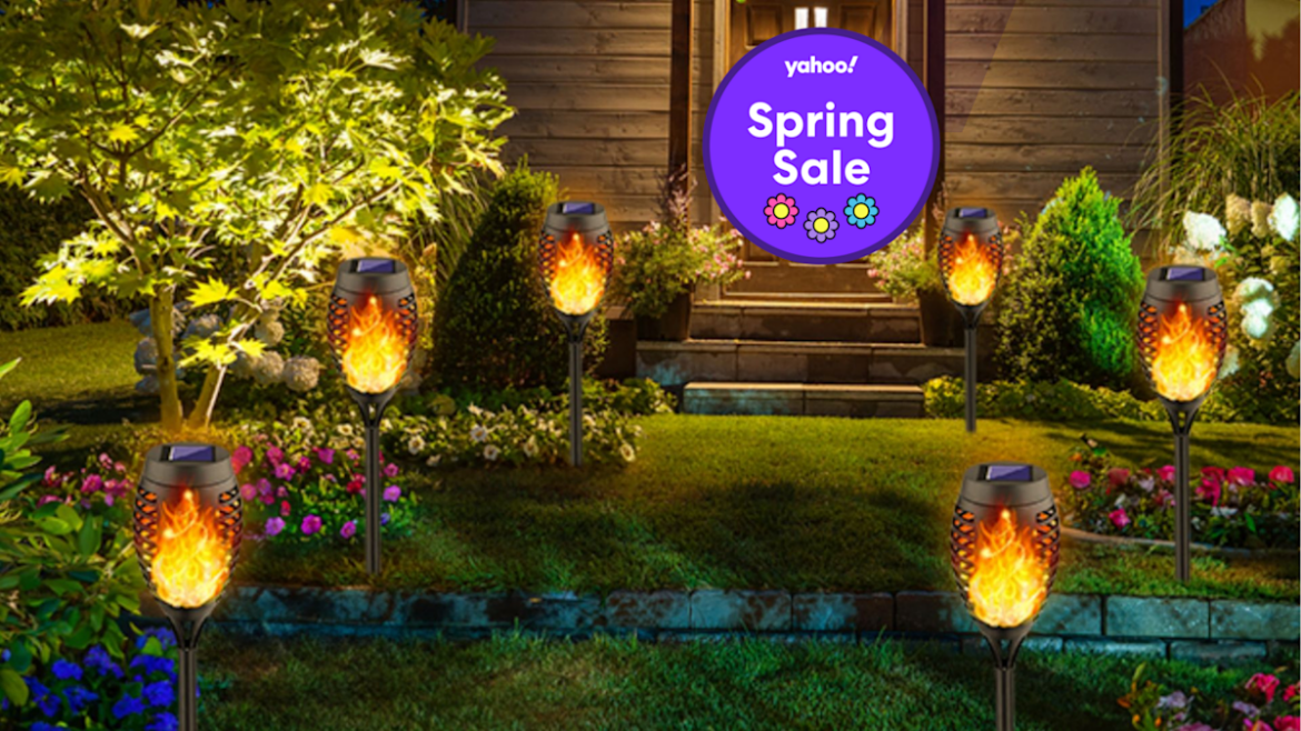 The ‘festive’ solar torch lights to make your garden glow are on sale for over 30% off The 'festive' solar torch lights to make your garden glow are on sale for over 30% off