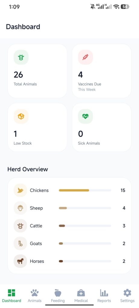 Built a livestock management app for my small farm Built a livestock management app for my small farm