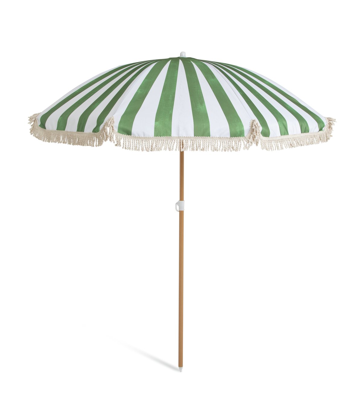Habitat Sunbeam 1.6m Garden Parasol - Green &amp; White