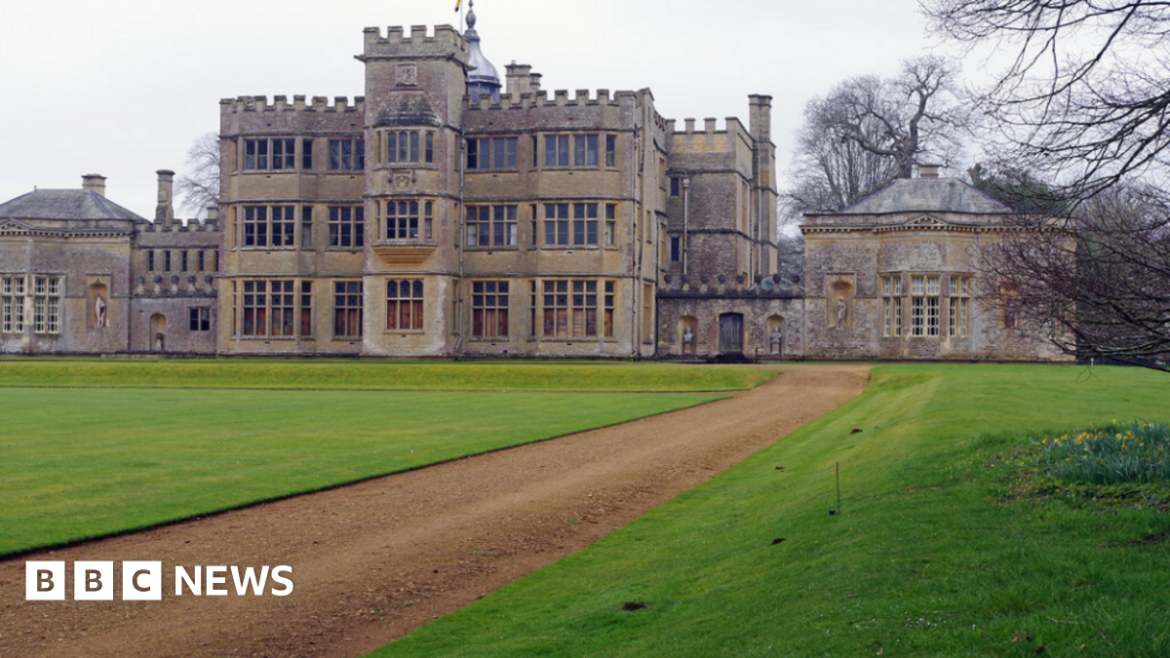 Fears Heyford Park will ruin view of Rousham House and Gardens A grand three-storey house with turrets, behind a bowling green
