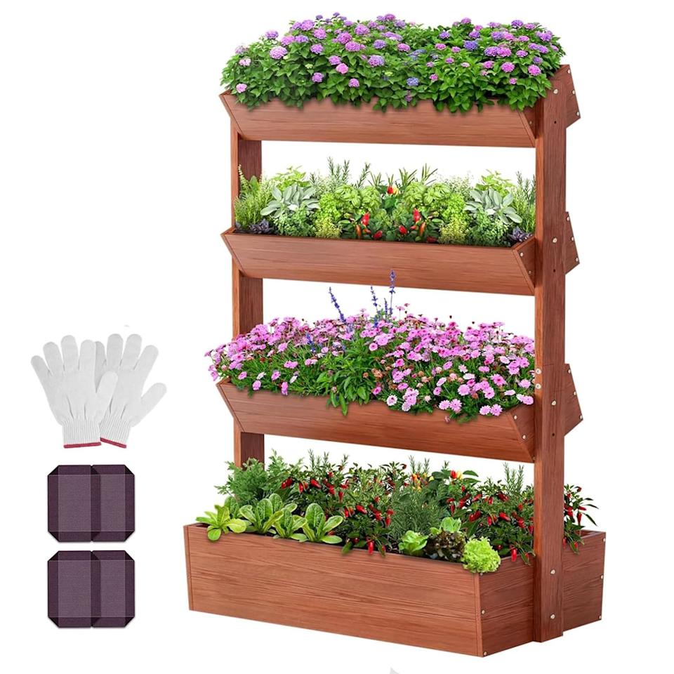 This Tiered Planter Kicked Off My First Garden 