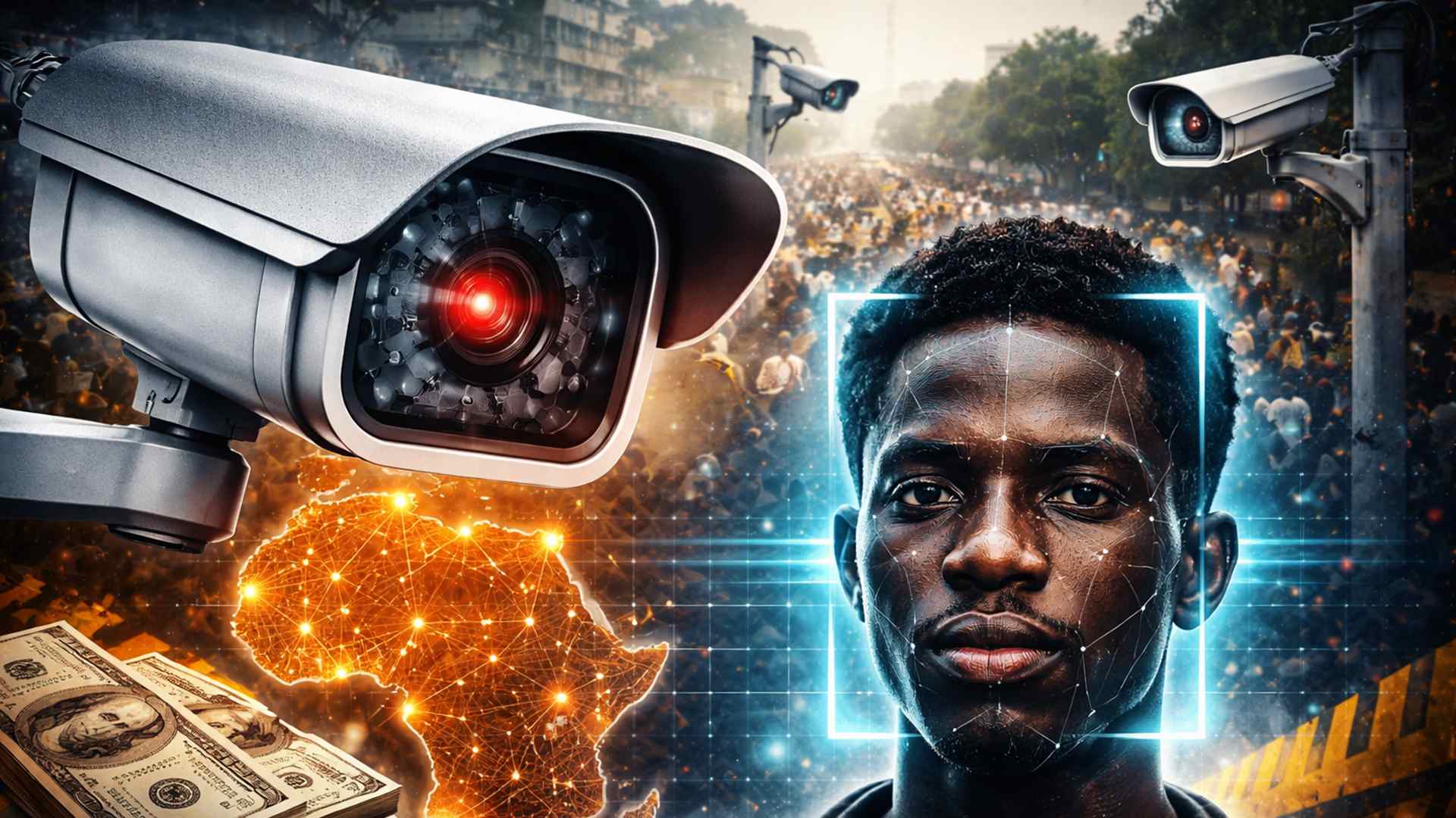 Report points to $2 billion spent on surveillance in Africa, using Chinese technology, facial recognition, and little legal regulation.