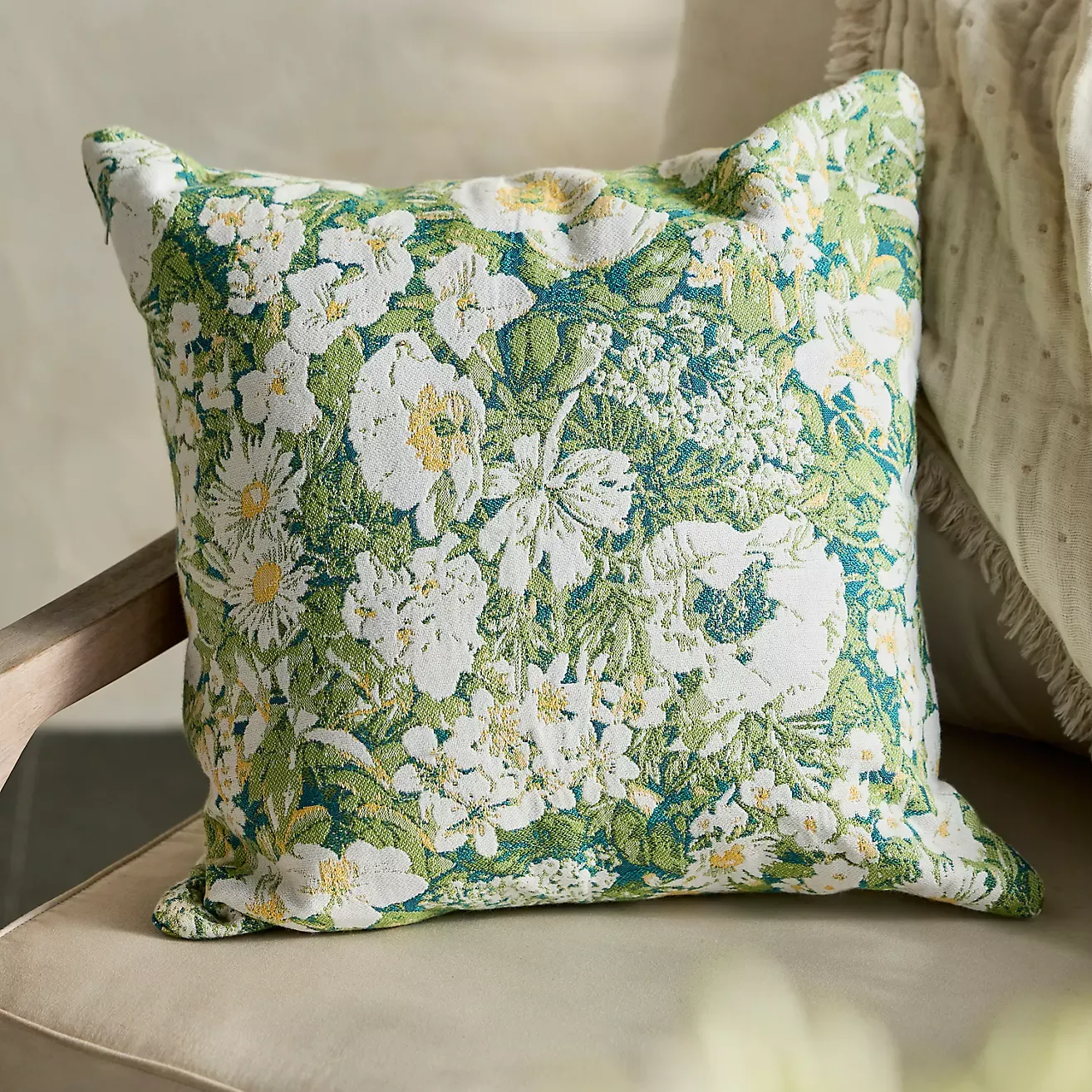 Sunbrella® Peony Field Outdoor Pillow