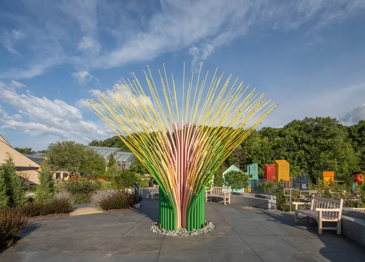 Chorus Ventus by NEON, A Plant-Inspired Installation Blooms at Lauritzen Gardens Chorus Ventus by NEON, A Plant-Inspired Installation Blooms at Lauritzen Gardens