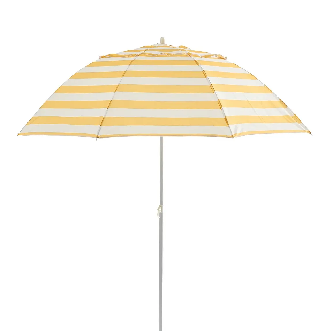 The Very Collection, 2M Push Up Parasol- Yellow Stripe