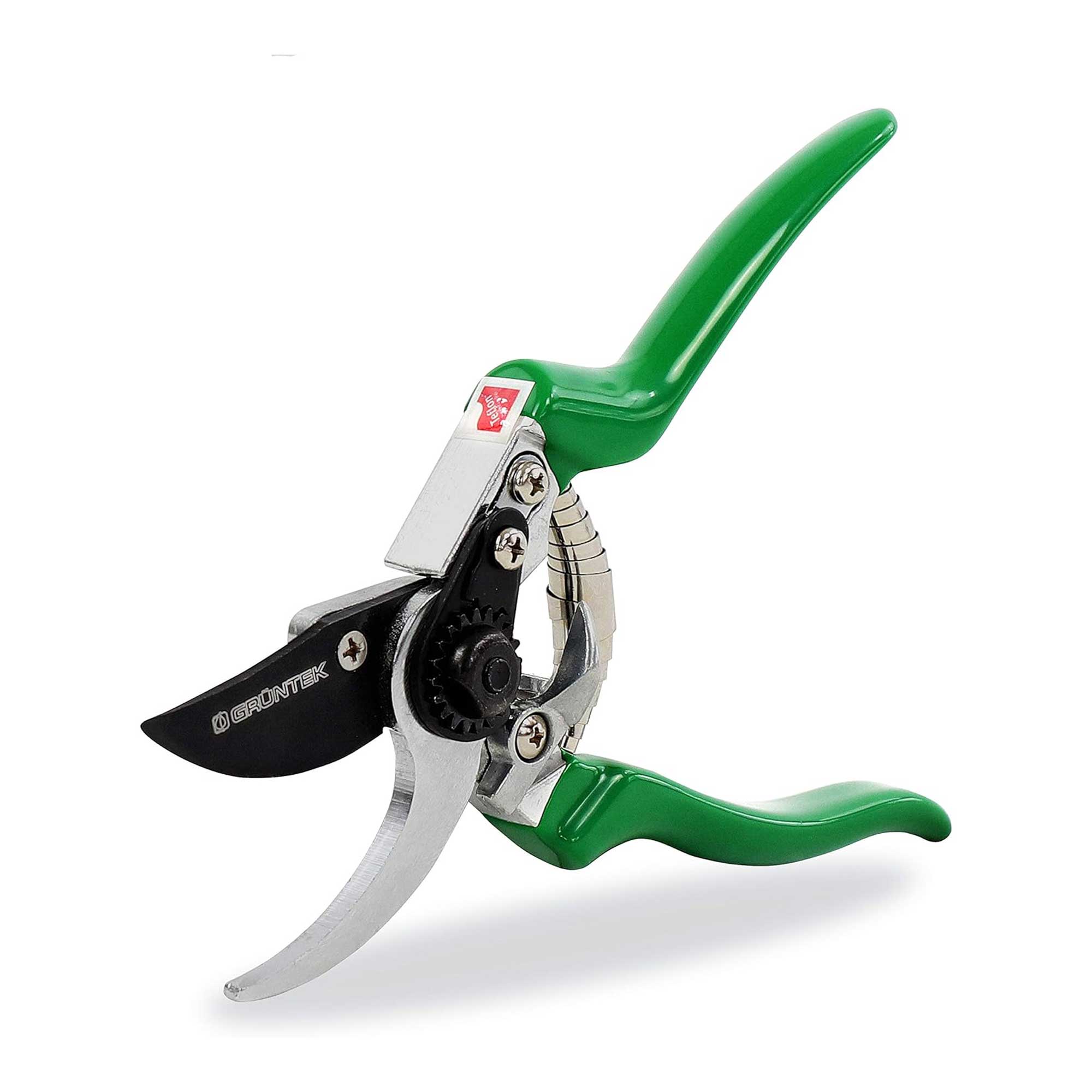 Grüntek secateurs on white background