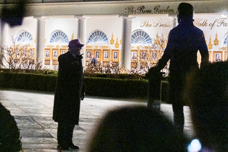 Donald Trump rose garden