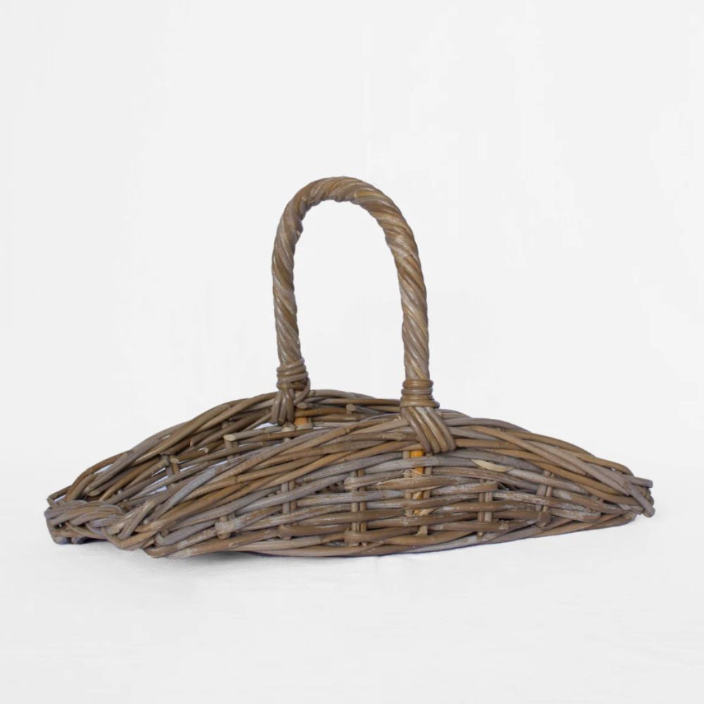 rattan vegetable trug