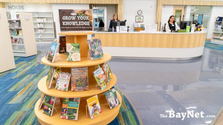 Gardening books on display at Leonardtown Library