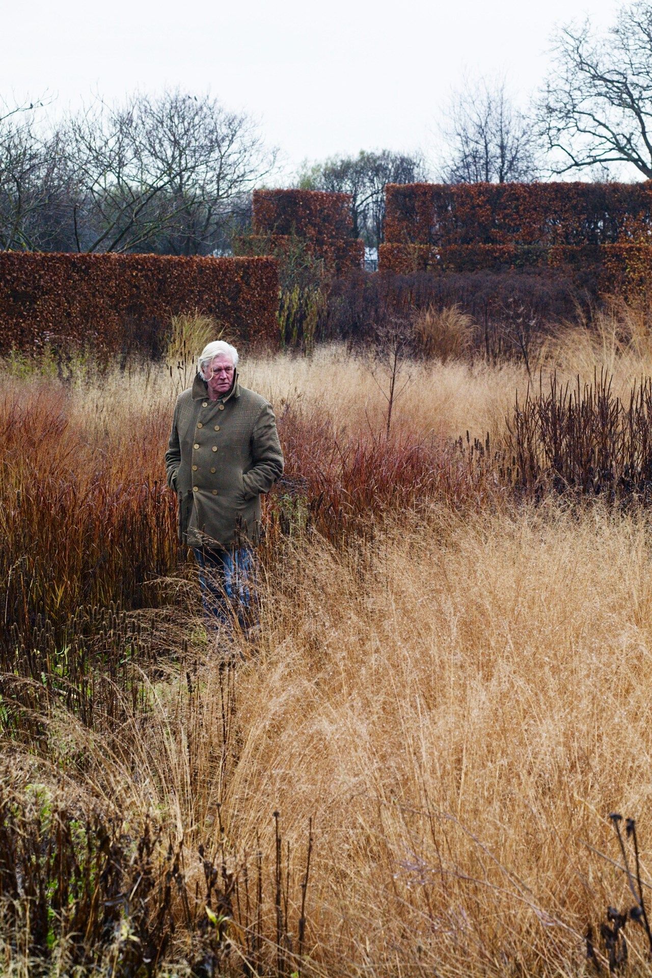 Piet Oudolf in his garden at his home at Hummelo the Netherlands