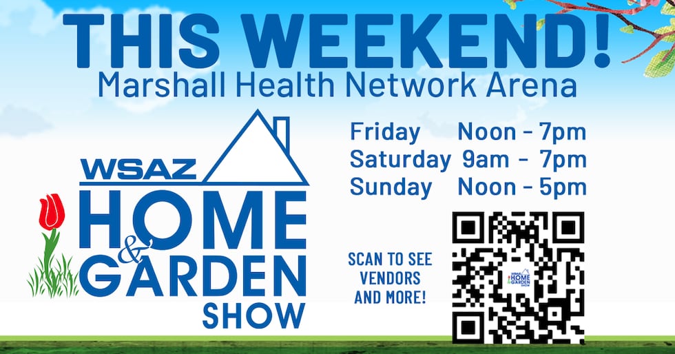 We have over 100 vendors with everything to do with inside and outside your home and garden.
