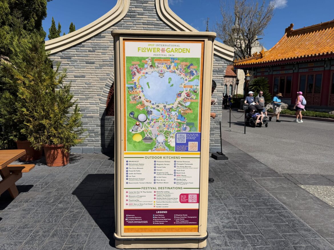 Festival Map Unveiled for 2026 EPCOT International Flower & Garden Festival