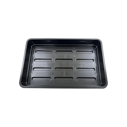 Oakland Gardens 58cm Plant Trays &ndash; Large Seed Gravel Tray Without Holes | Grow Bag Tray &ndash; Heavy Duty, Reusable for Seed Starting, Propagation, Indoor/outdoor, Pack of 2