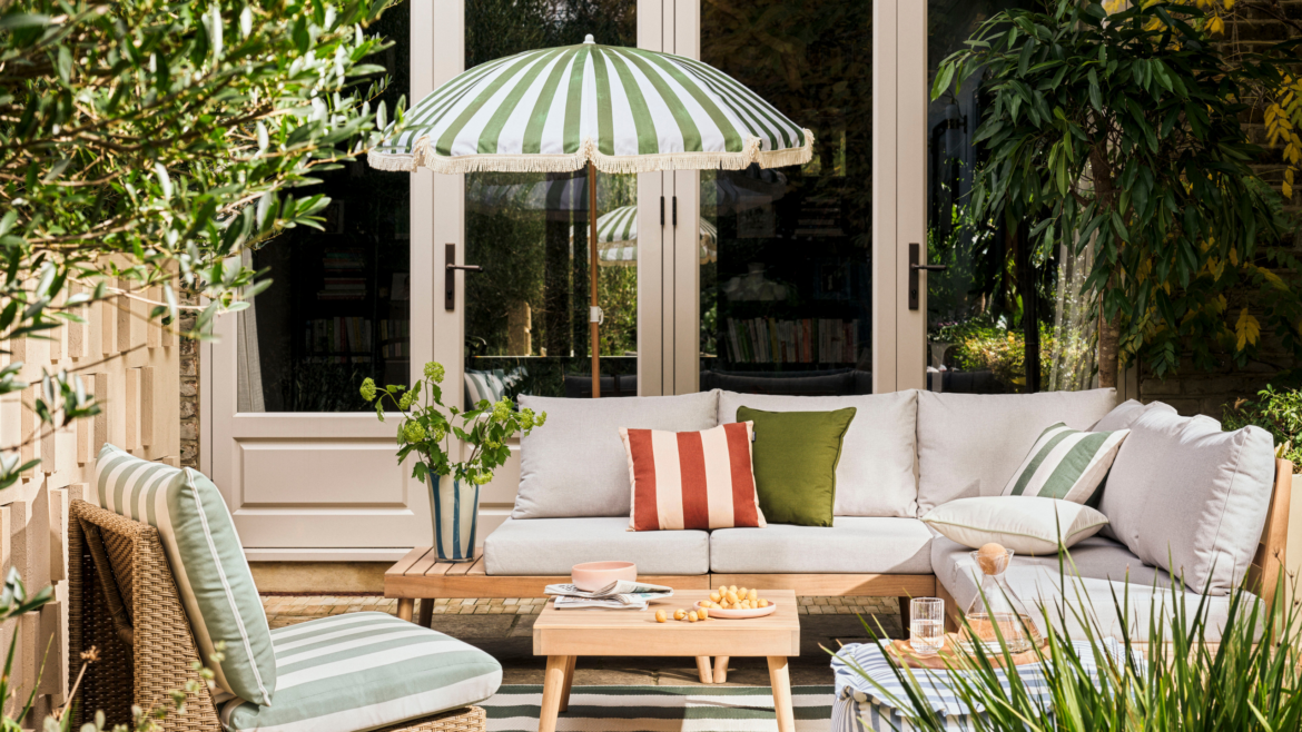 3 places to buy striped garden parasols before they sell out