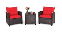 Costway 3-Piece Patio Rattan Furniture Set