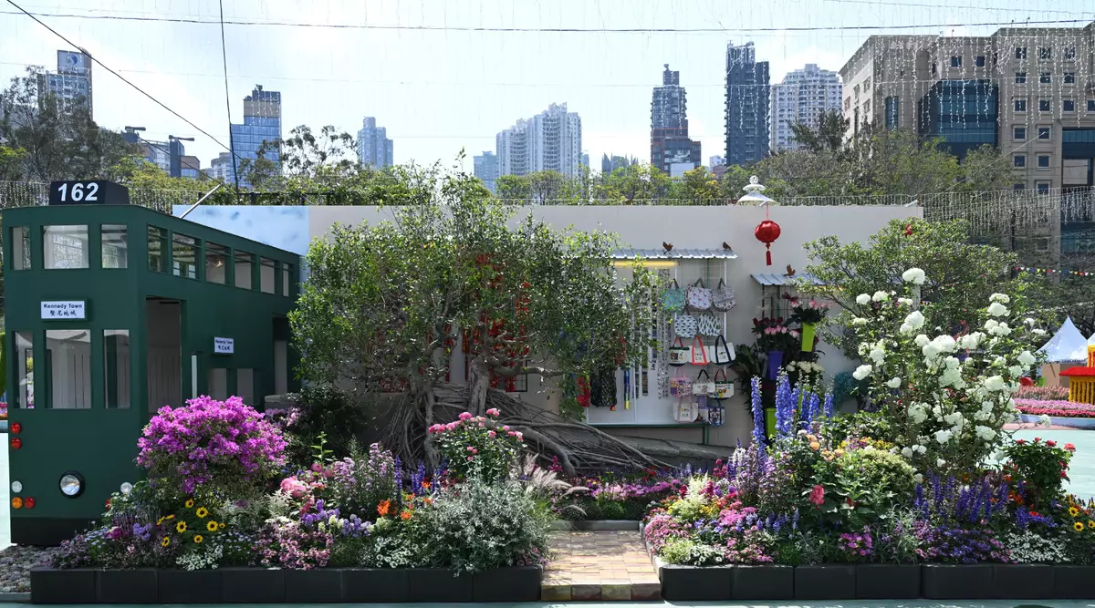 Winning garden plots on display at Hong Kong Flower Show  Source: HKSAR Government Press Releases