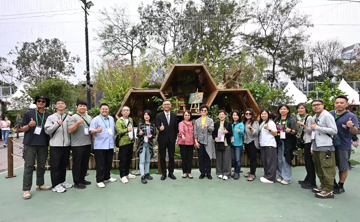 Winning garden plots on display at Hong Kong Flower Show  Source: HKSAR Government Press Releases