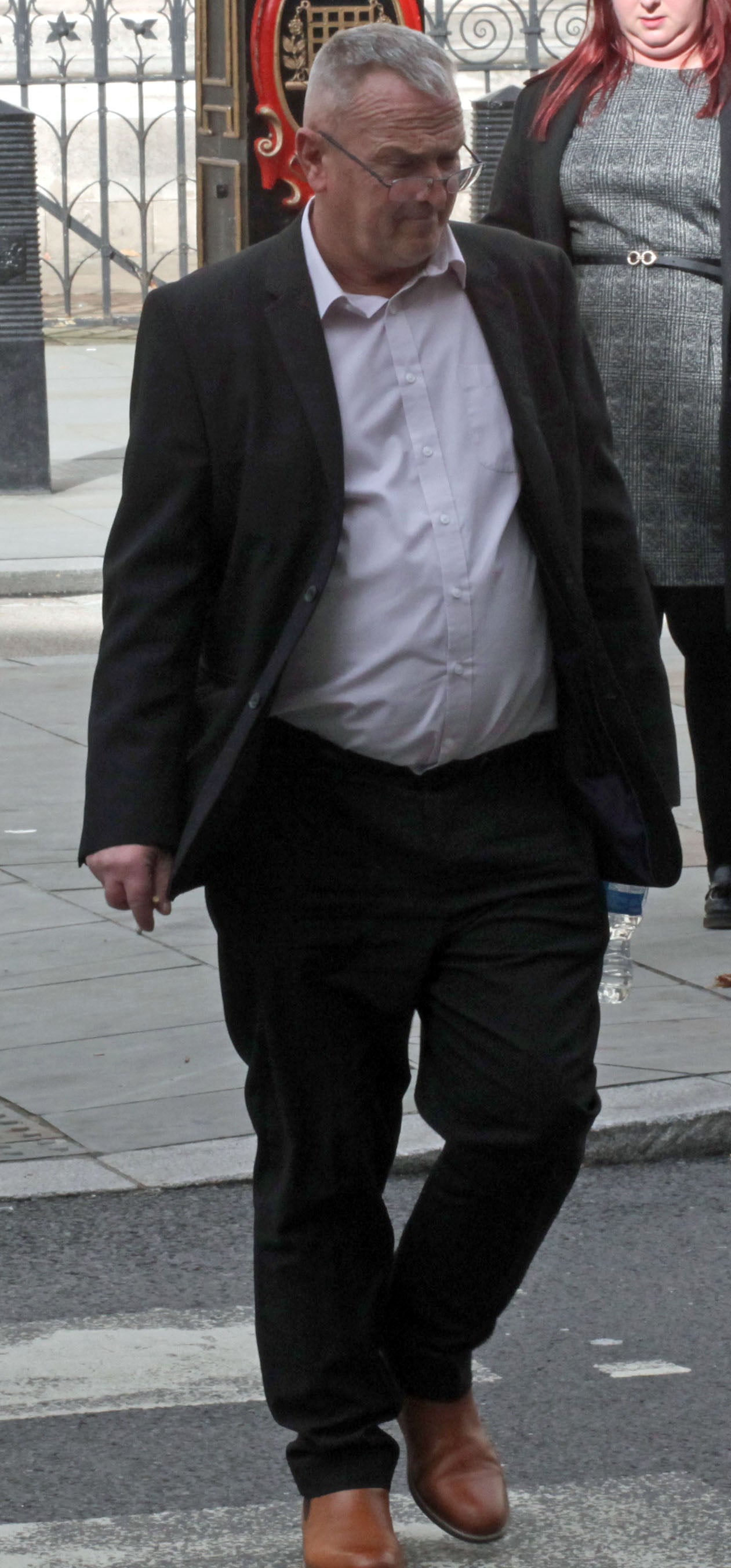 Robert McCarthy outside Central London County Court after hearing in Leylandii boundary dispute with neighbours