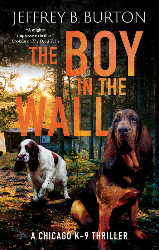 A book jacket featuring two dogs. 