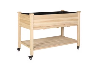 Veikous Cedar Wood Raised Garden Bed