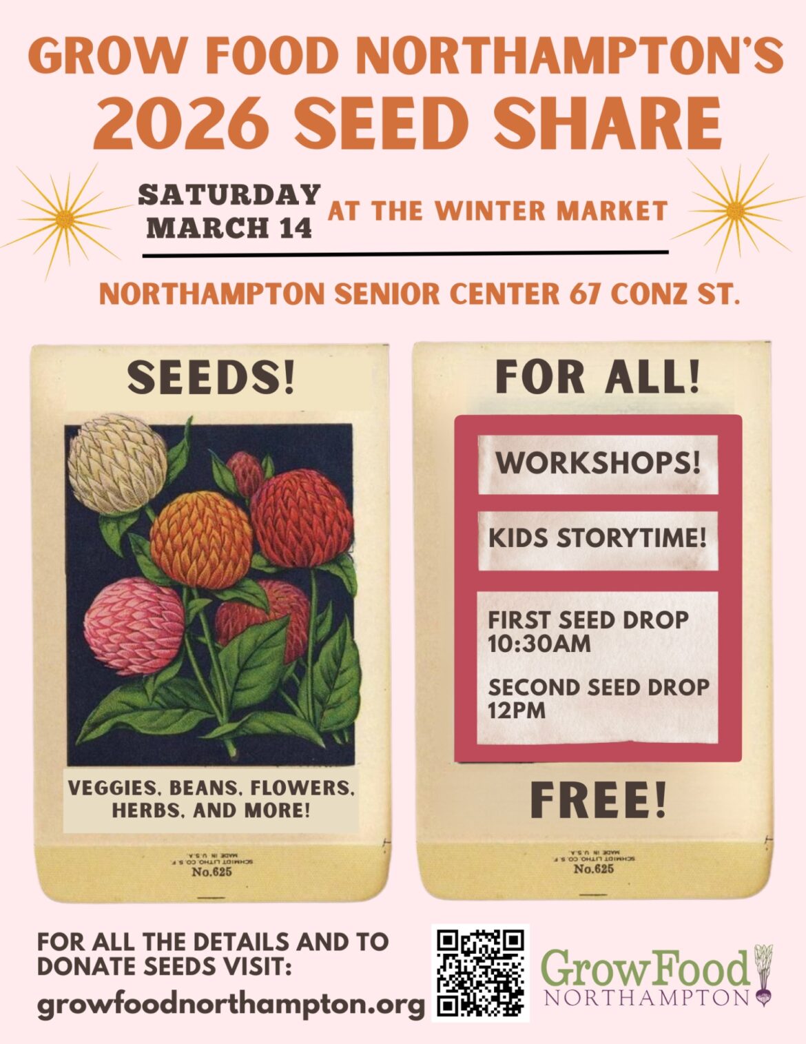 Area Briefs: Grow Food's Seed Share, gardening workshops