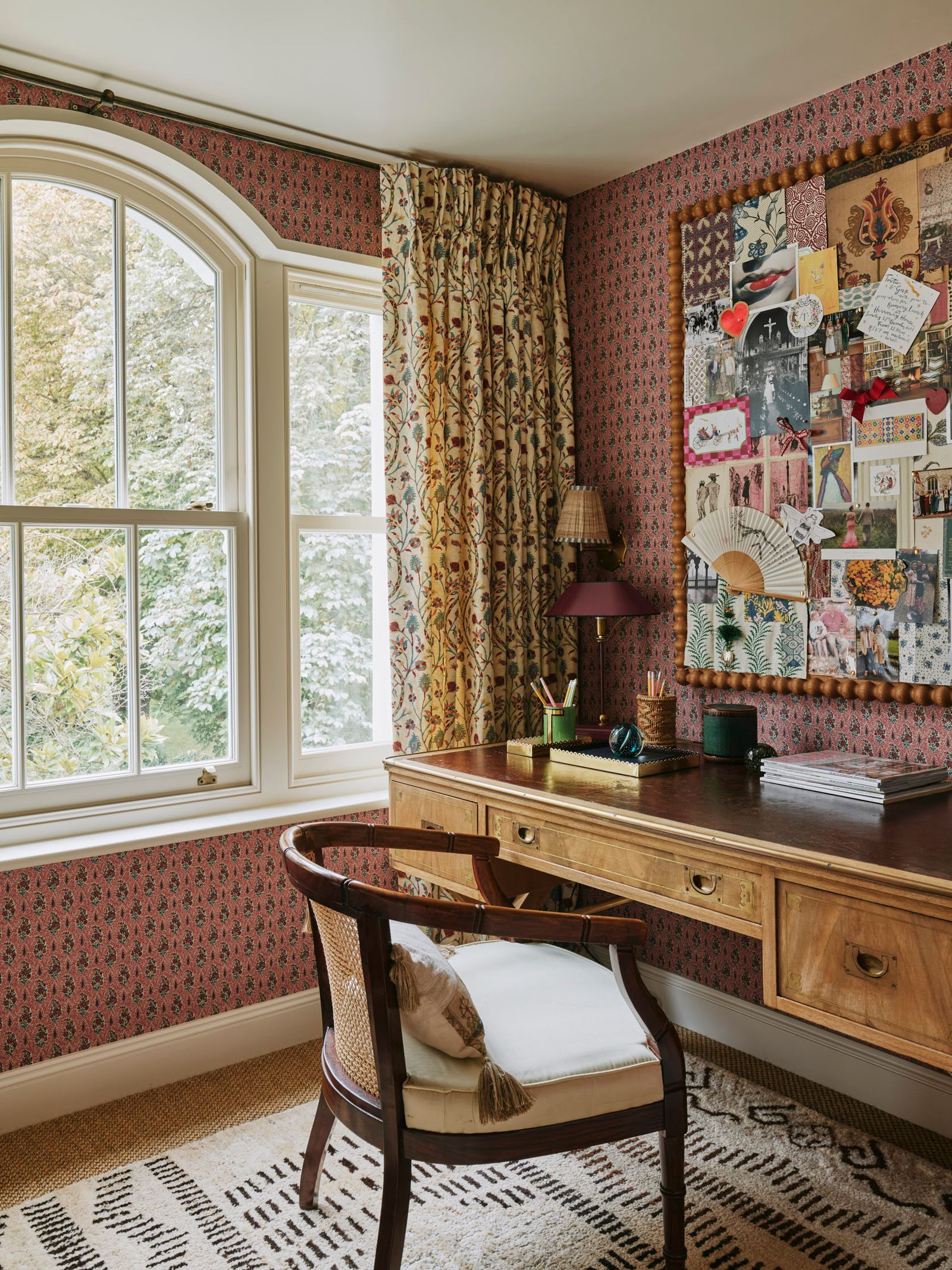 Image may contain Window Chair Furniture Indoors Interior Design Bay Window Home Decor and Rug