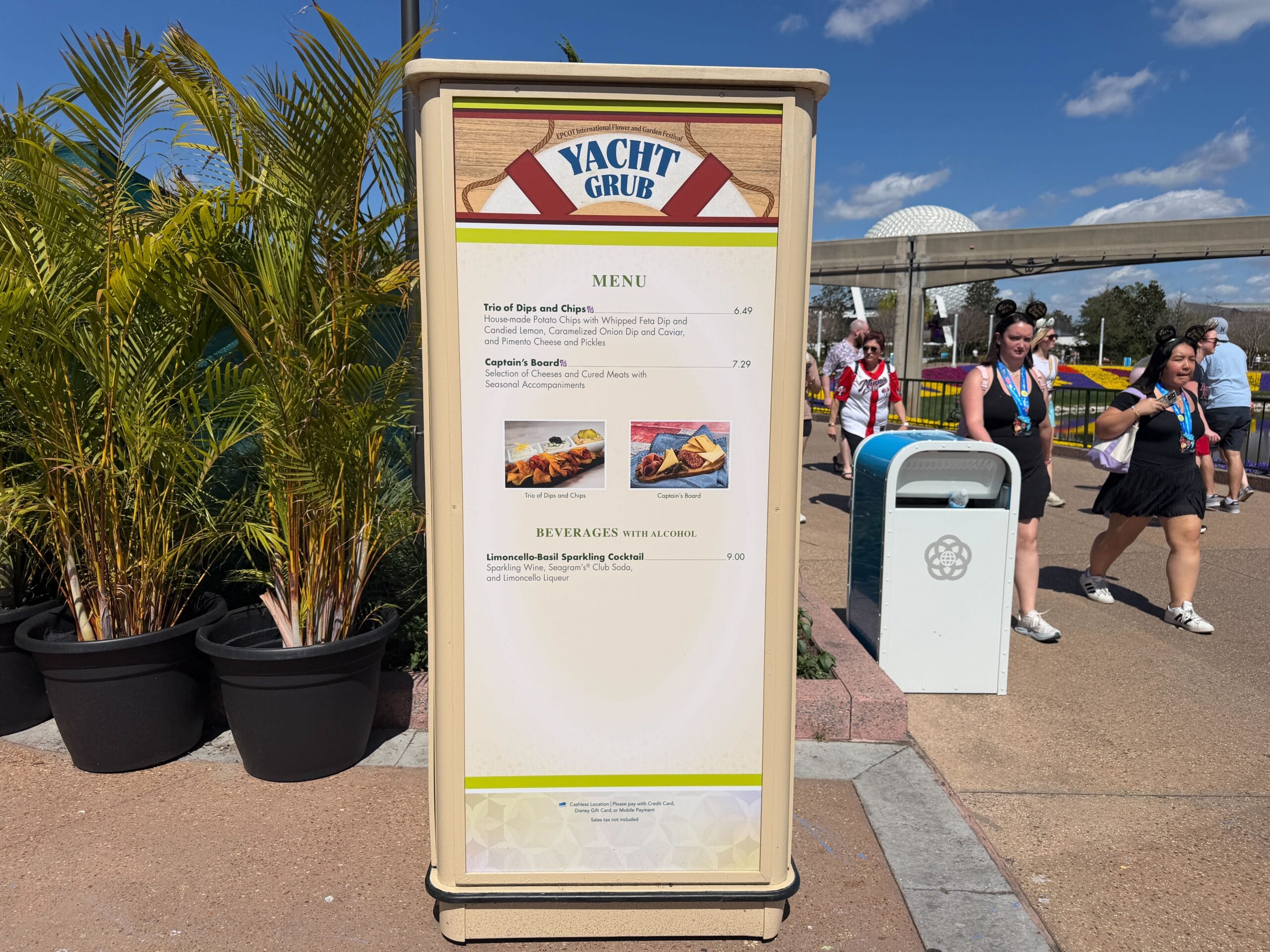 Yacht Grub Menu at EPCOT International Festival of the Arts 2026