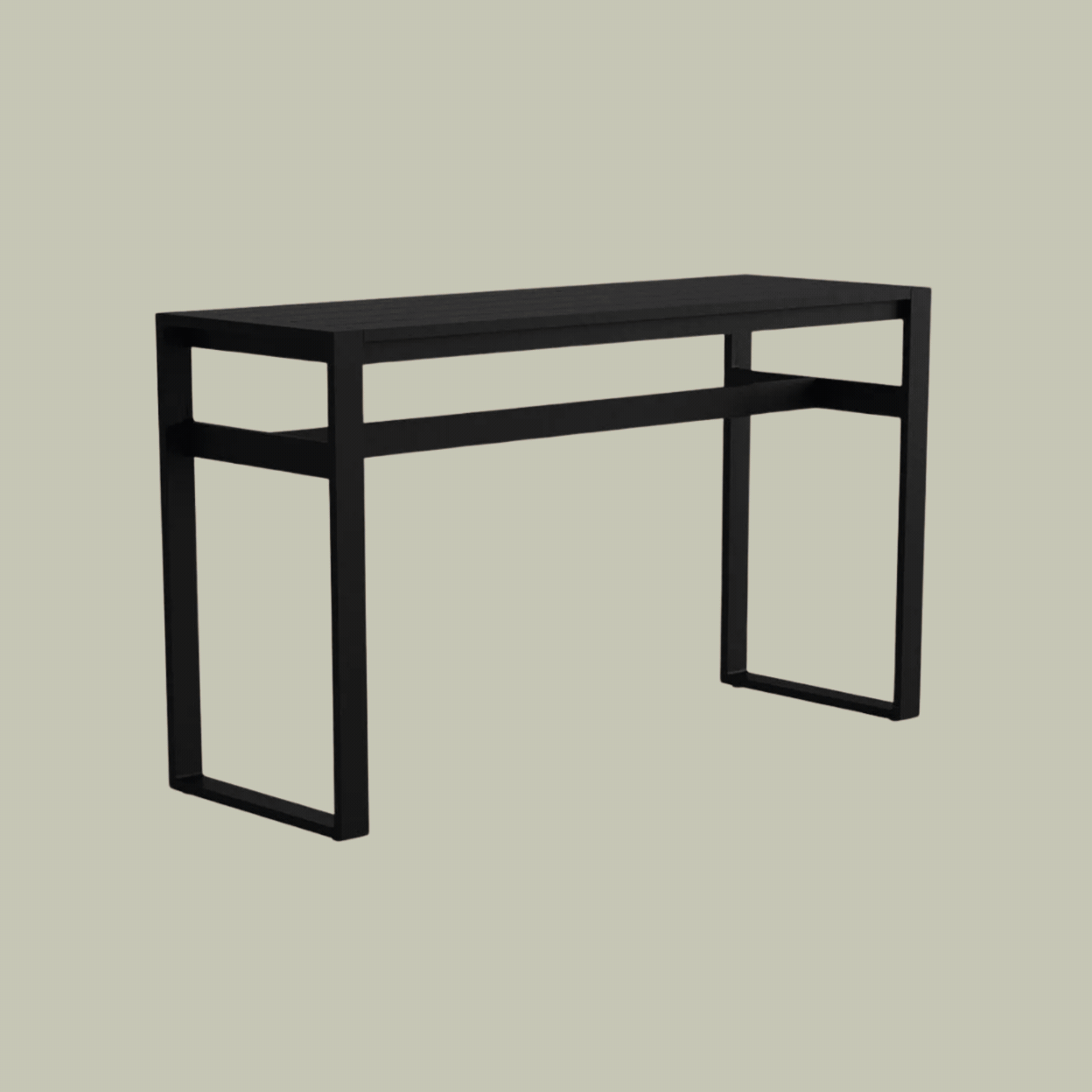 Case Eos Outdoor Rectangular Bar Table Black.