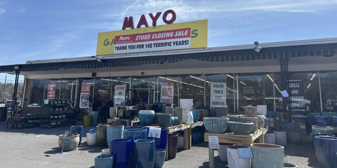 Mayo Garden Center closing after 148 years, final sale underway