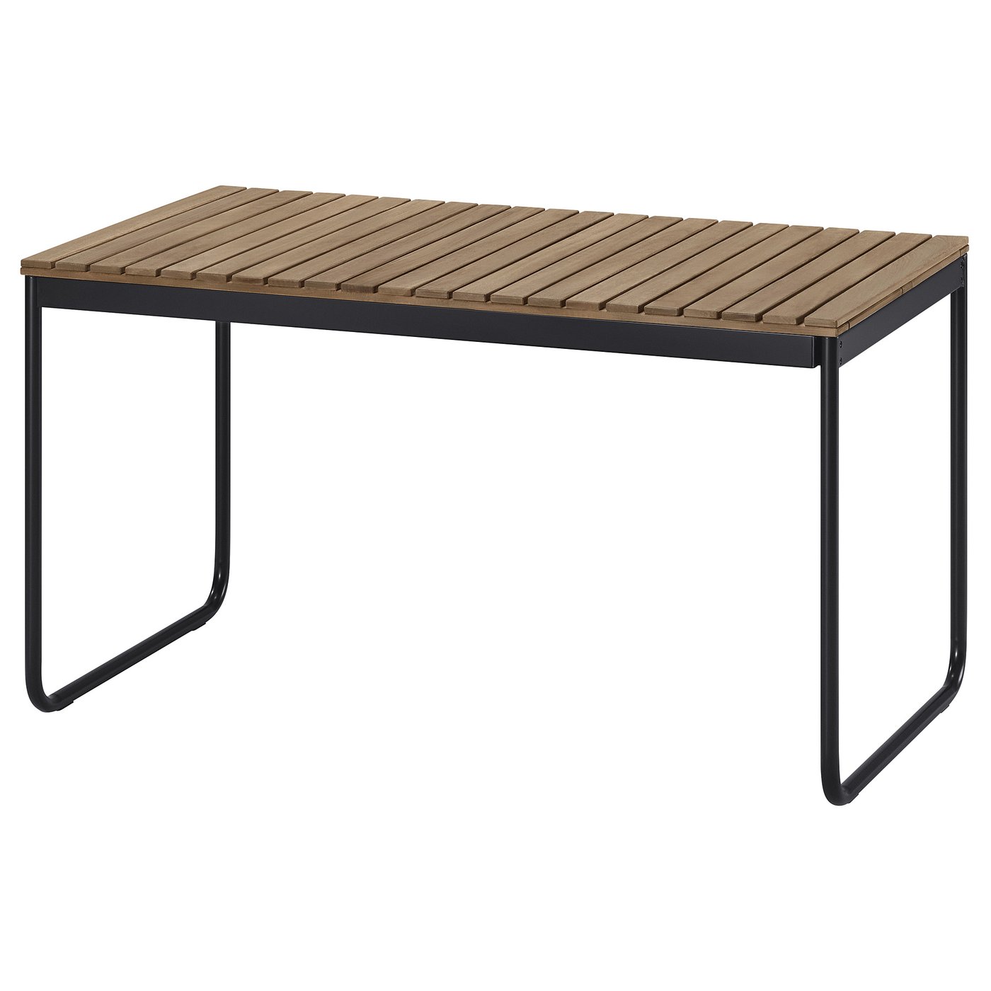 V&Auml;sman Extendable Table, Outdoor - Light Brown Stained 135/190x74 Cm