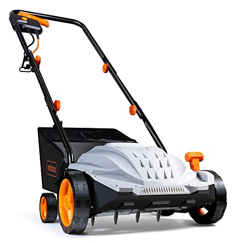 Vonhaus Lawn Scarifier/aerator/rake Electric 1500w &ndash; for Dethatching/raking Grass of Thatch, Moss, Dead Leaves and Aerates Soil &ndash; 30l Collection Box, 10m Cable, 4 Cutting Heights, 32cm Working Width