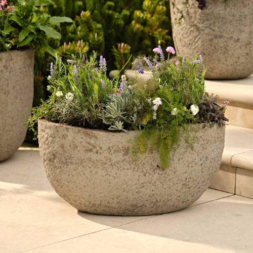Cranford Planter Oval Medium 60cm Grey
