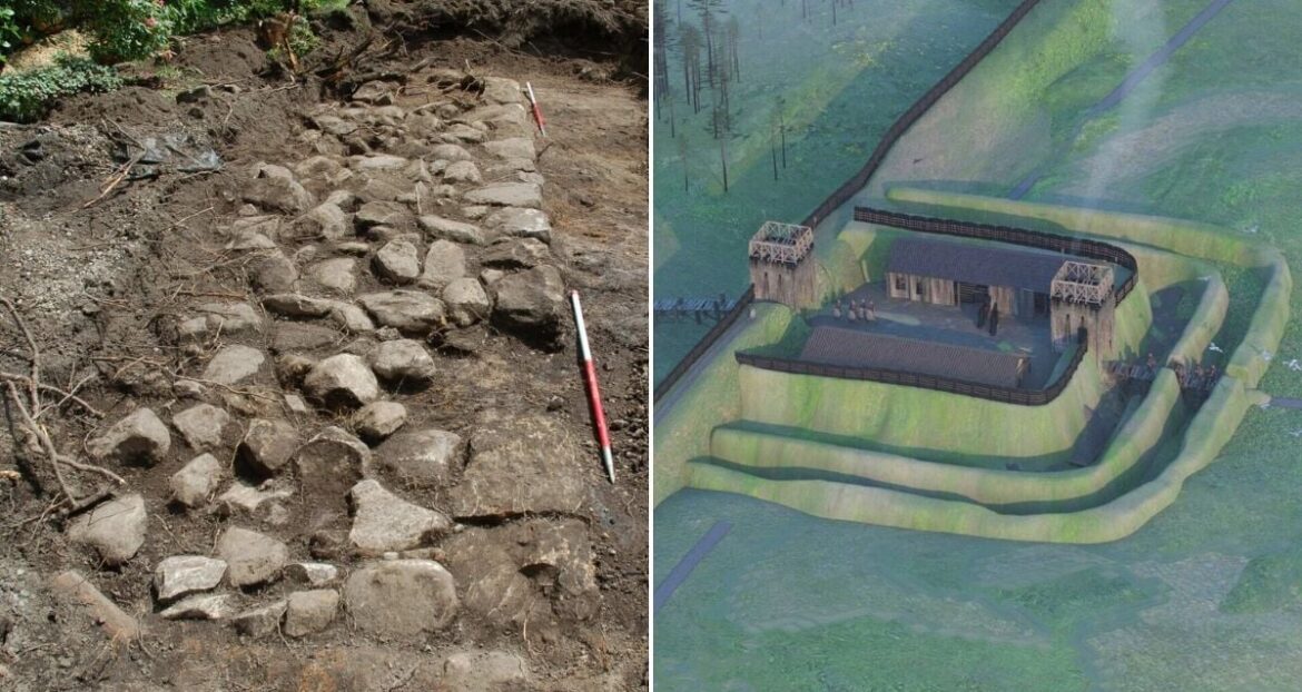 Roman Fortlet Found Beneath Neighboring Gardens In Scotland
