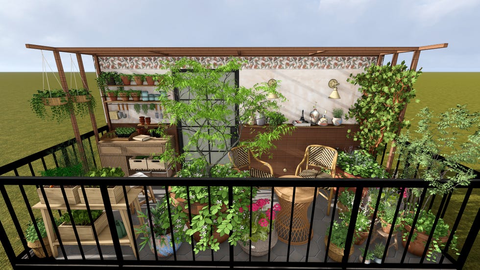 chelsea flower show viking balcony garden design
