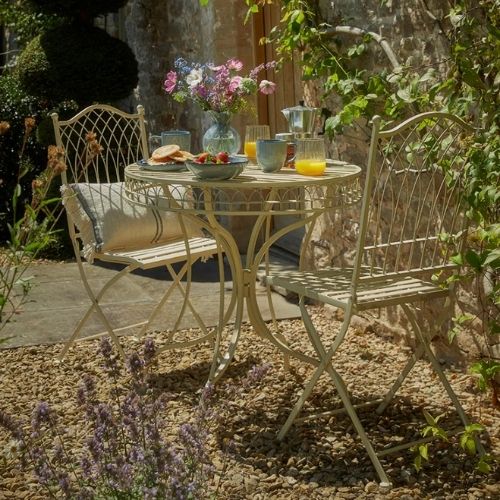 Cox &amp; Cox, Ardenne Bistro Set - Cream