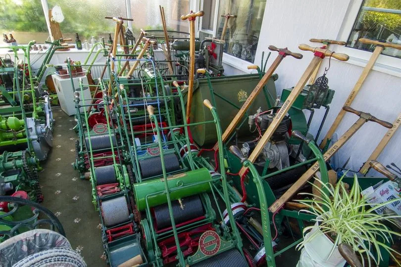 There's around 500 lawnmowers in the collection, thought to be the second biggest in the UK