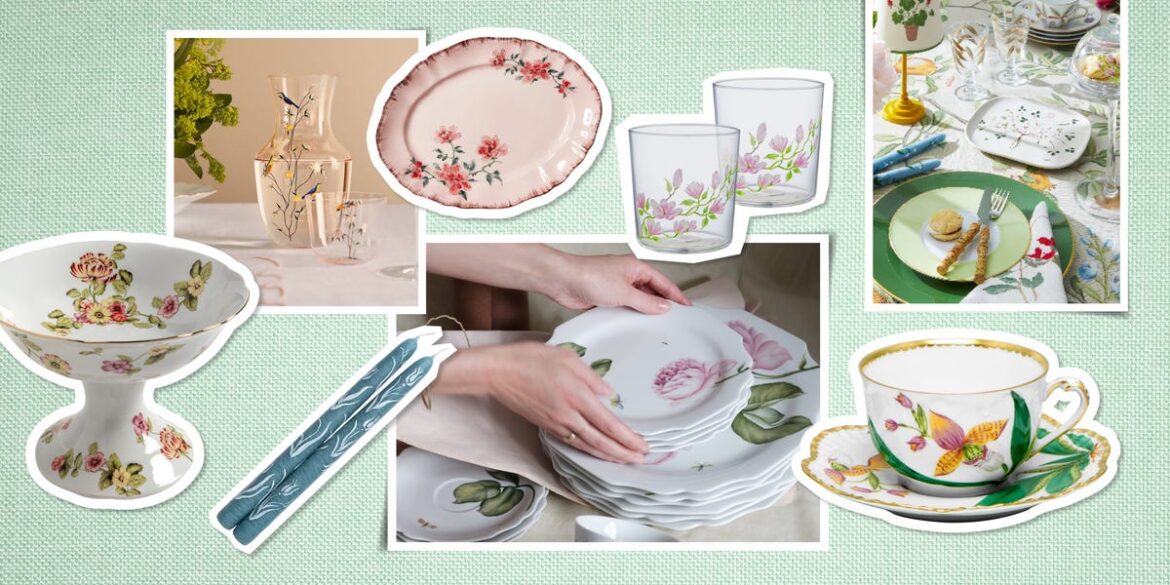 How to Bring the ‘Painted Garden’ Trend to Your Table Settings