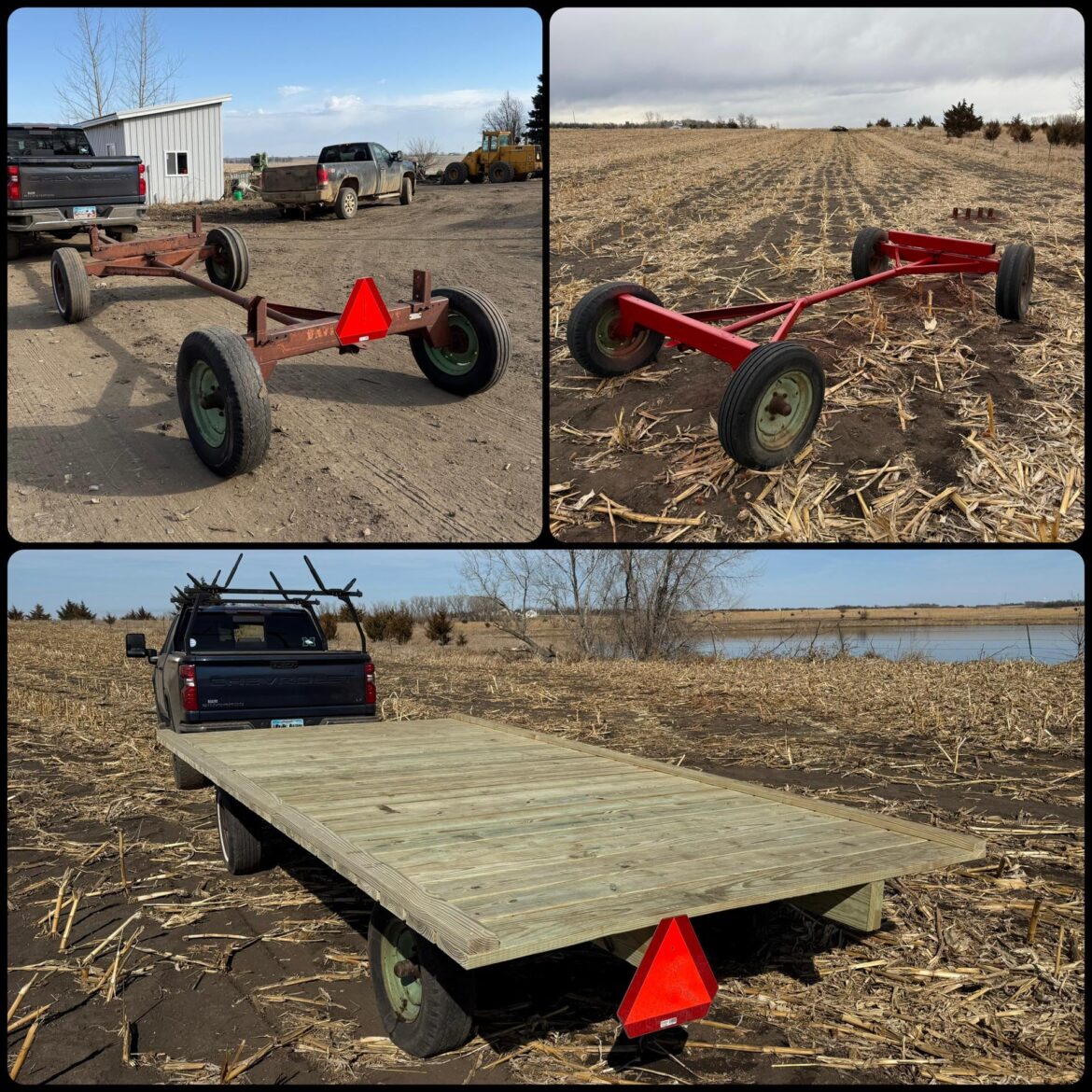 Junkyard hay wagon project.
