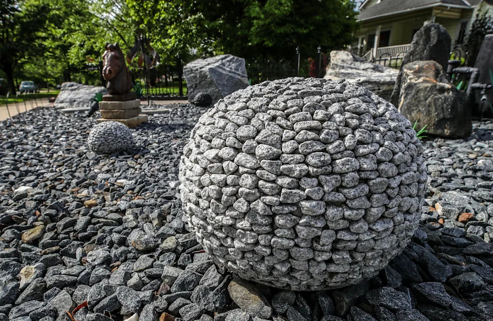 The front garden of Mary Armstrong’s home on Eastover Court. April 30, 2024