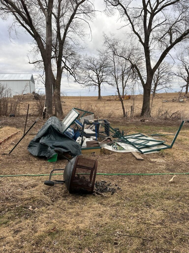 High winds in the Midwest took out my Amazon greenhouse. #buildbackbetter