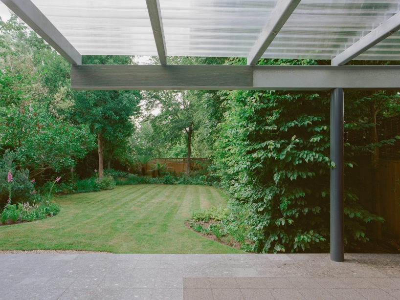 neiheiser argyros’ london pavilion combines storage cabinet and garden canopy in one - 3